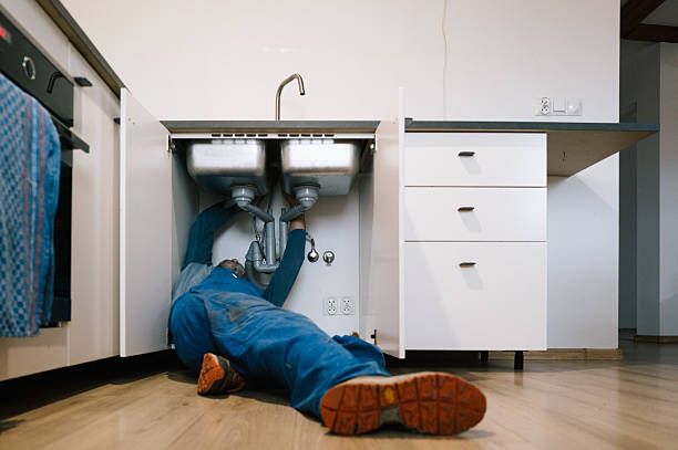 Professional Plumbing technician working in Leonard, MI
